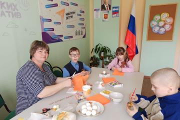 Декупаж яиц к светлой Пасхе.