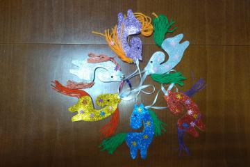 Мастер-класс по созданию новогодних игрушек из фоамирана.