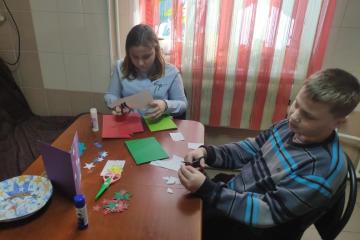 Изготовление открыток к 23 февраля.